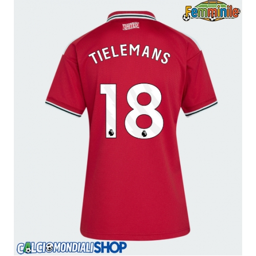 Maglie da calcio Manchester United Youri Tielemans #18 Prima Maglia Femminile 2026-27 Manica Corta